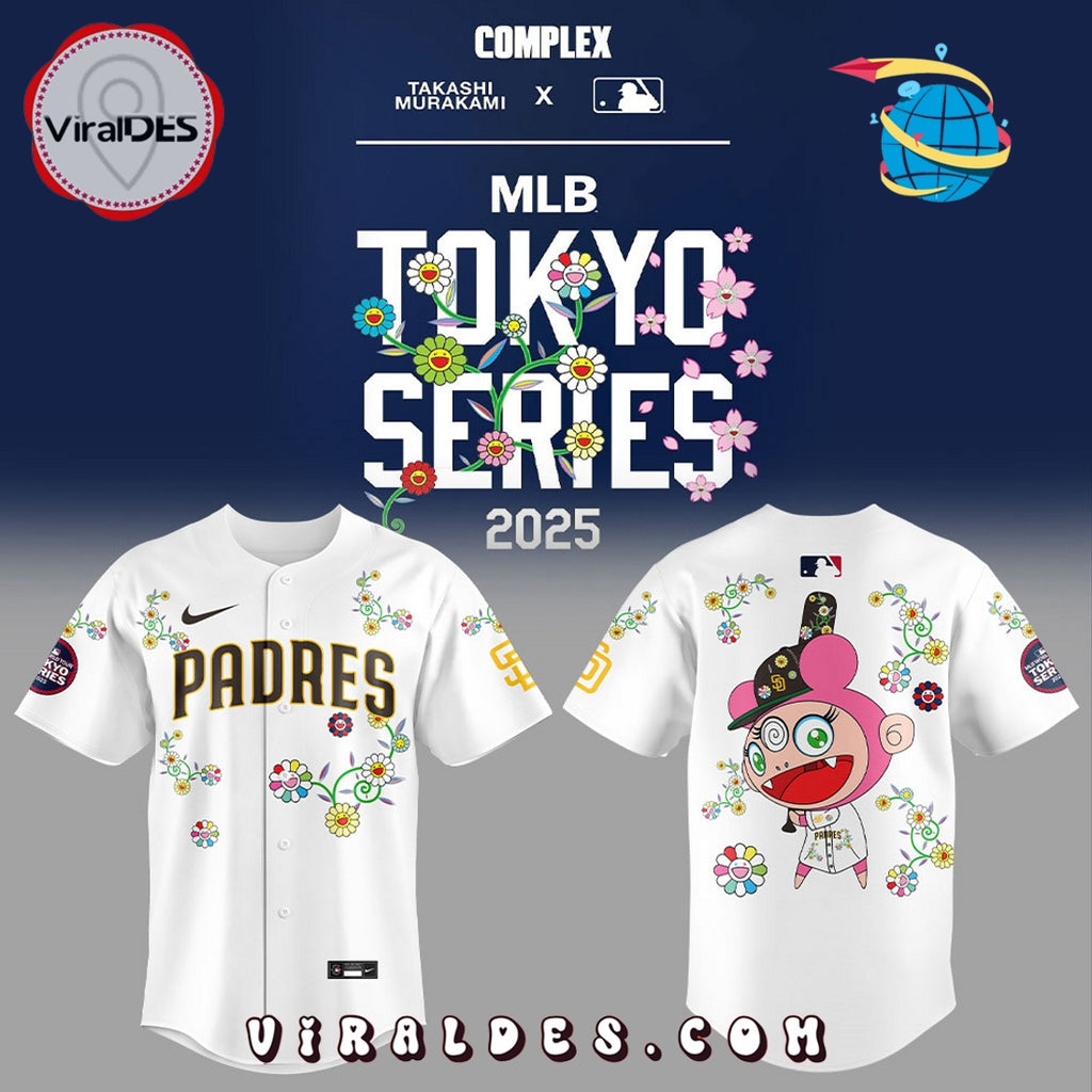 Takashi Murakami Padres x MLB Tokyo Series Baseball Jersey