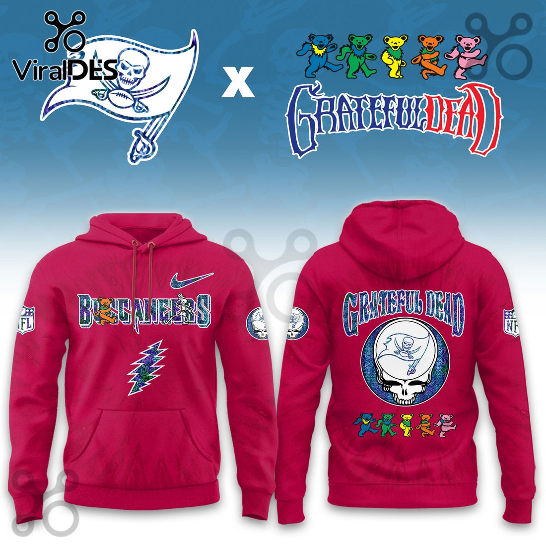 Tampa Bay Buccaneers Grateful Dead Limited Hoodie 2025
