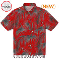 Tampa Bay Buccaneers Leafy Palms Hawaiian Shirt