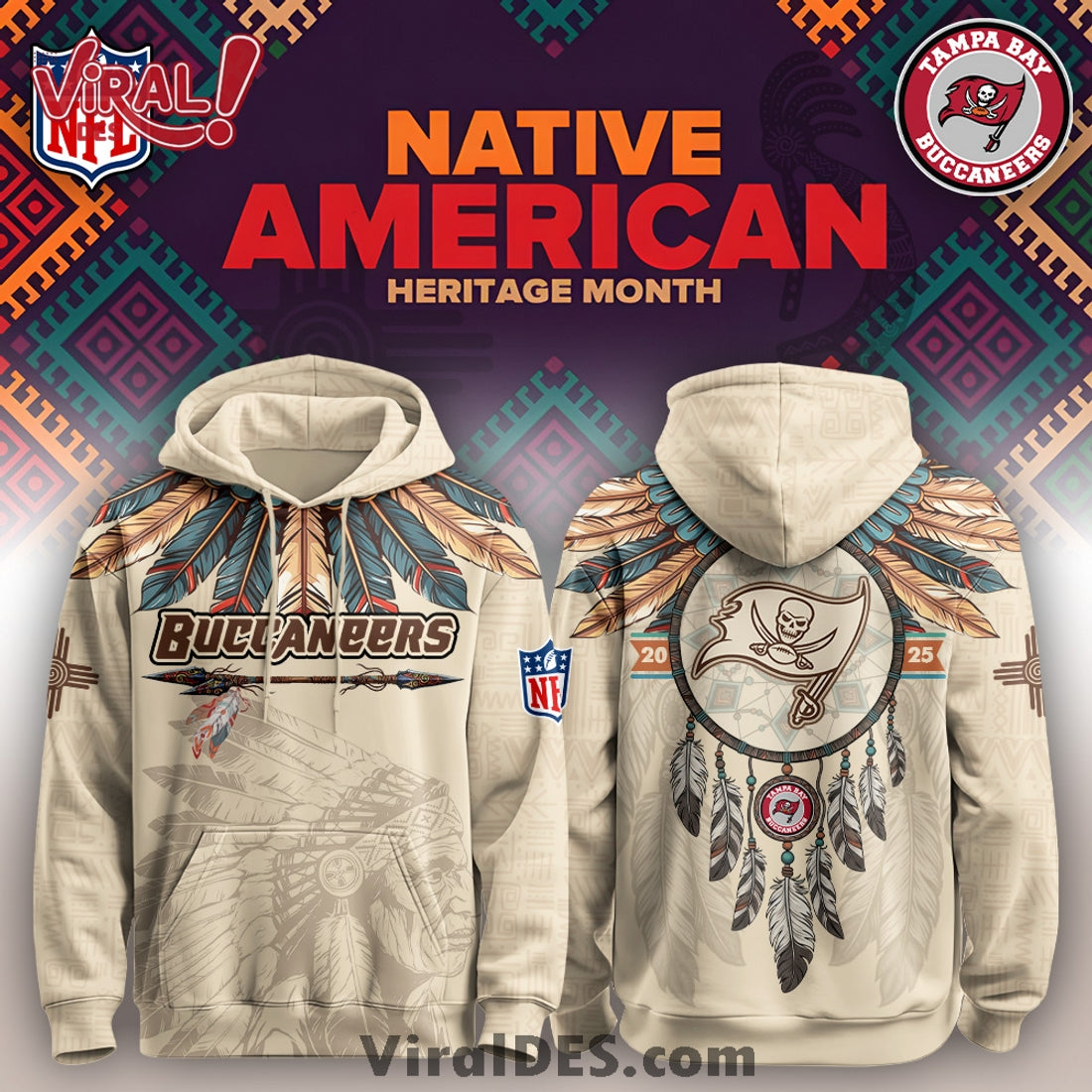 Tampa Bay Buccaneers Native American Heritage Month Limited Editions Hoodie