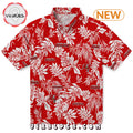 Tampa Bay Buccaneers Tropical Leaf Hawaiian Shirt