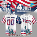 Tampa Bay Rays Custom Independence Day Baseball Jersey
