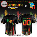 Tampa Bay Rays Custom MLB Juneteenth Baseball Jersey