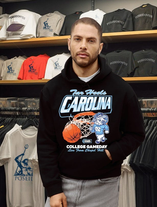 Tar Heels Carolina College Gameday Live From Chapel Hill T-shirt