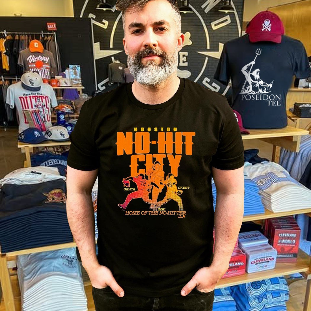 Tatsuya Imai, Steven Okert, & Alimber Santa Houston No-no City Home Of The No Hitter T-shirt