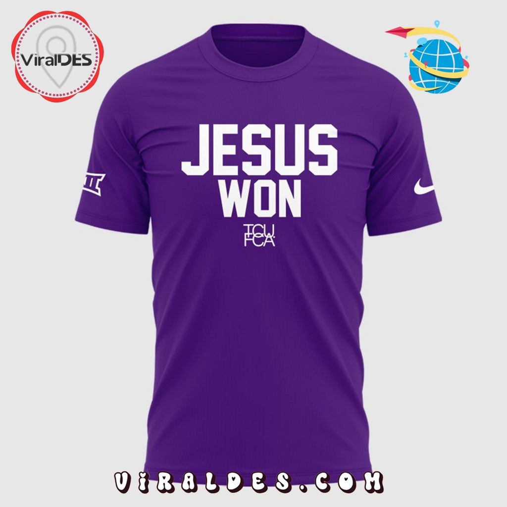 TCU Horned Frogs Football x Jesus Won Shirt