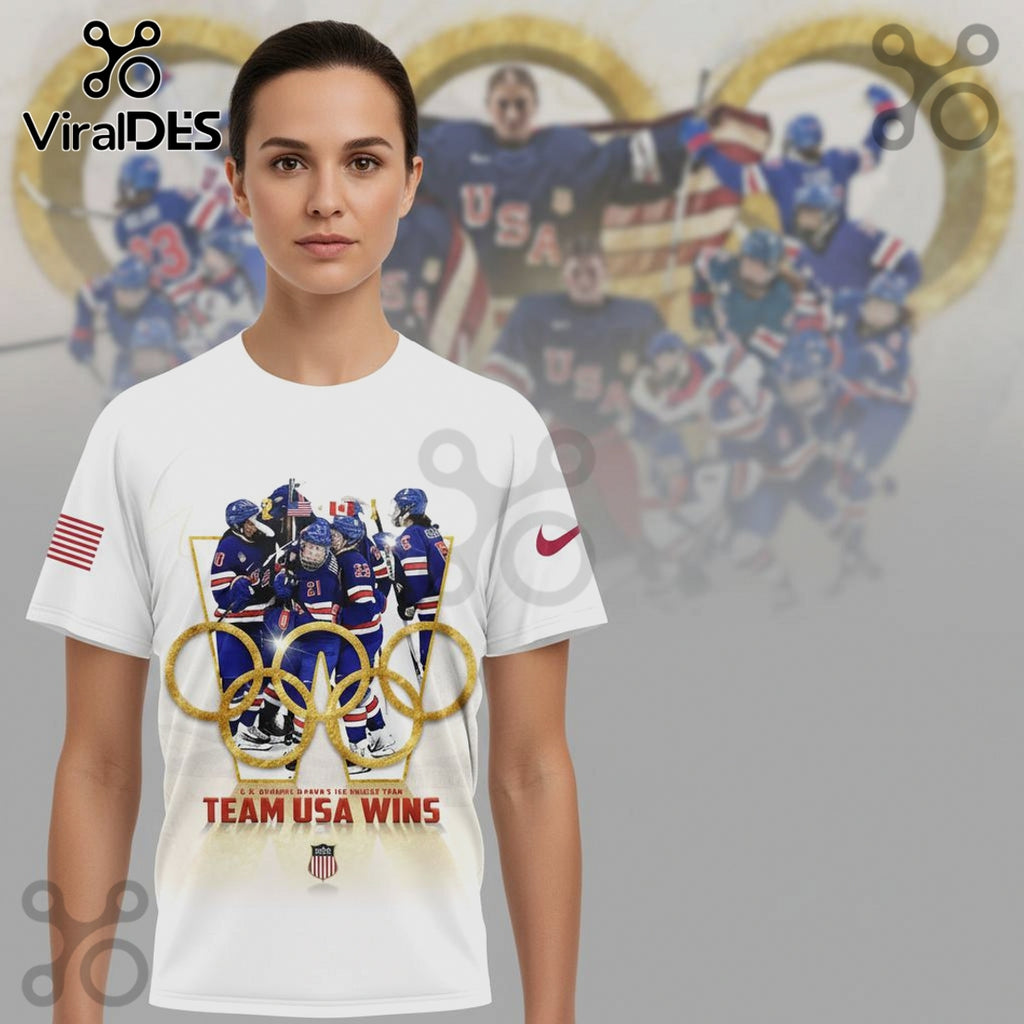 Team USA Ice Hockey – Olympic Golden Moments Premium Graphic Shirt