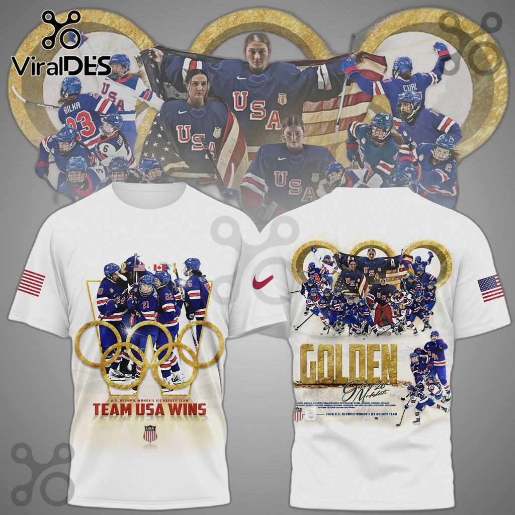 Team USA Ice Hockey – Olympic Golden Moments Premium Graphic Shirt