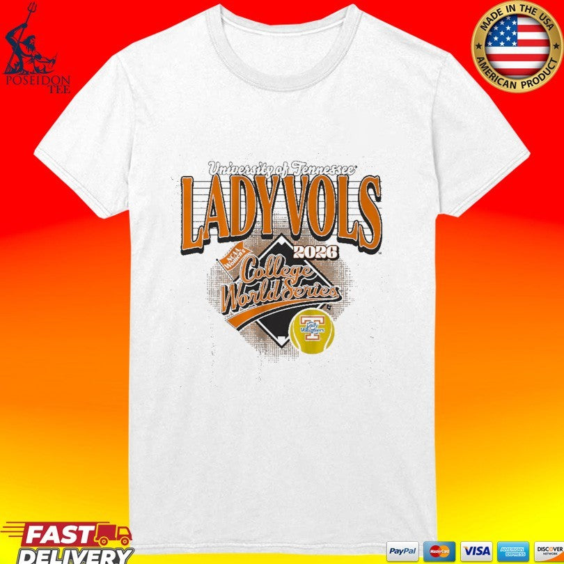 Tennessee Softball University Of Tennessee Lady Vols 2026 Women’s College World Series T-shirt