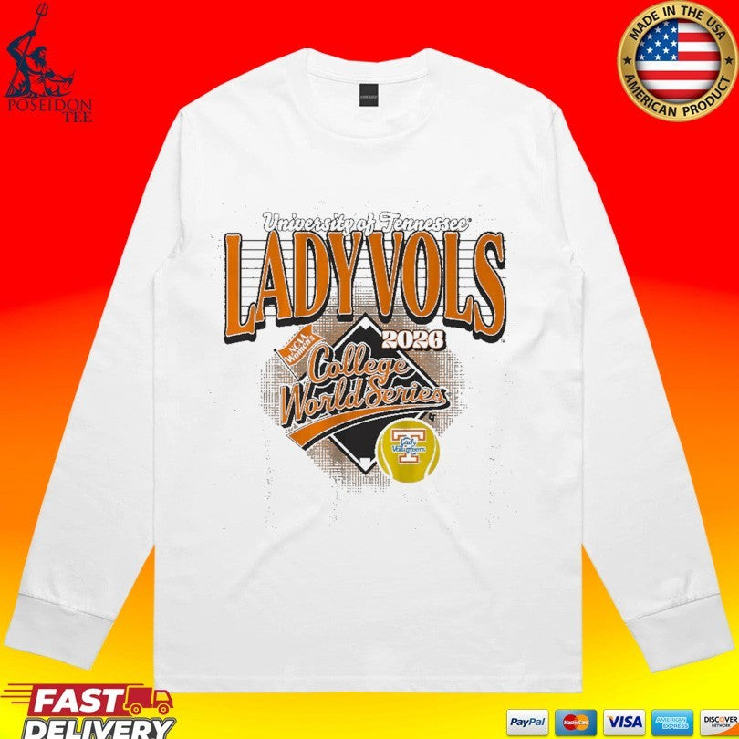 Tennessee Softball University Of Tennessee Lady Vols 2026 Women’s College World Series T-shirt