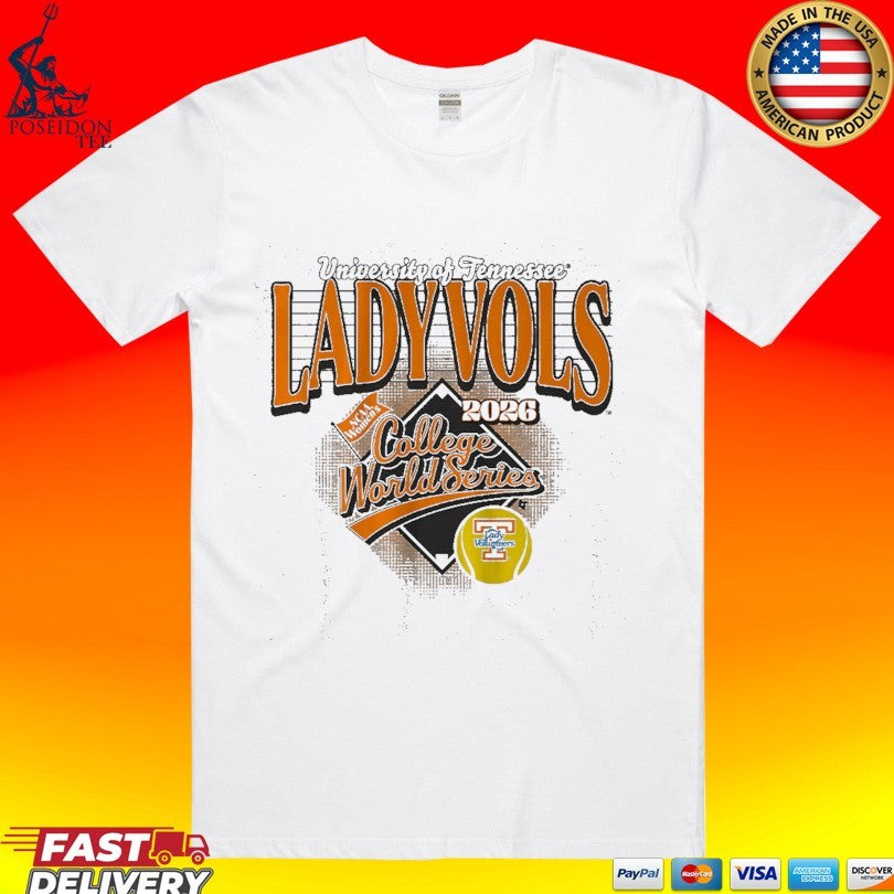 Tennessee Softball University Of Tennessee Lady Vols 2026 Women’s College World Series T-shirt