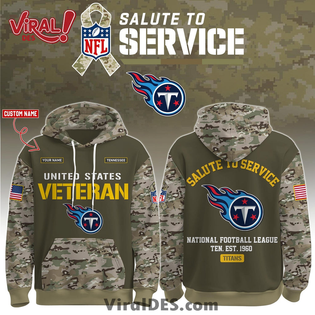 Tennessee Titans 2025 Salute to Service Hoodie, Long Pants