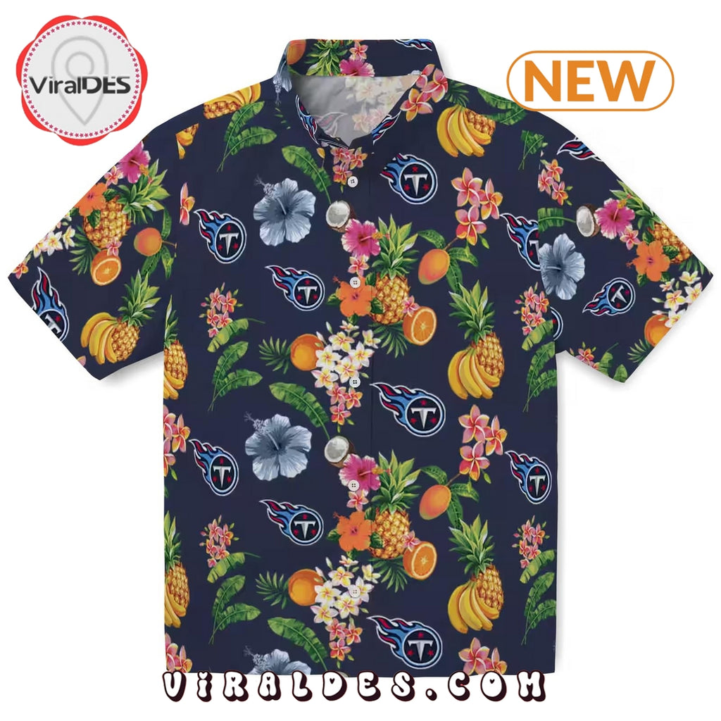 Tennessee Titans Hibiscus x Fruit Hawaiian Shirt