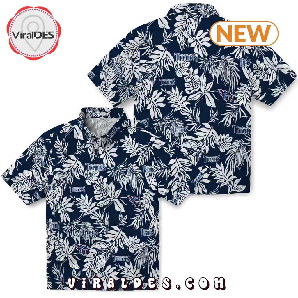 Tennessee Titans Tropical Leaf Hawaiian Shirt