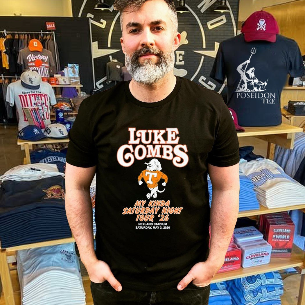 Tennessee Volunteers X Luke Combs My Kinda Saturday Night Tour Neyland Stadium Knoxville Tn May 2 2026 T-shirt