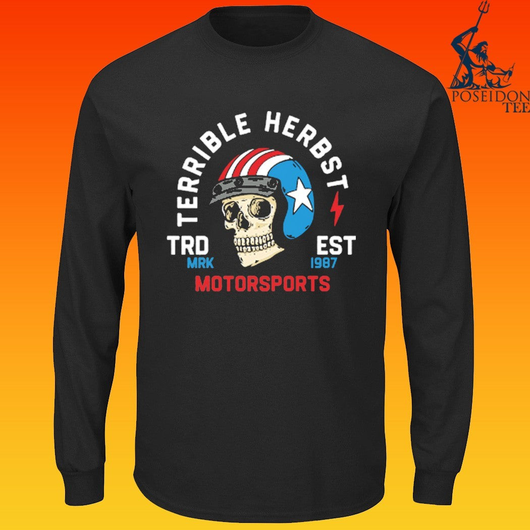 Terrible Herbst Motorsports American Est 1987 Skull T-shirt