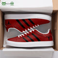 Tesla 3D Over Printed Red Black Stan Smith Shoes