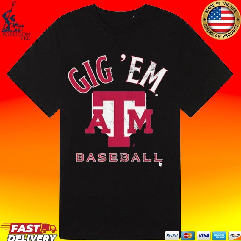 Texas A&m Baseball Home Plate T-shirt