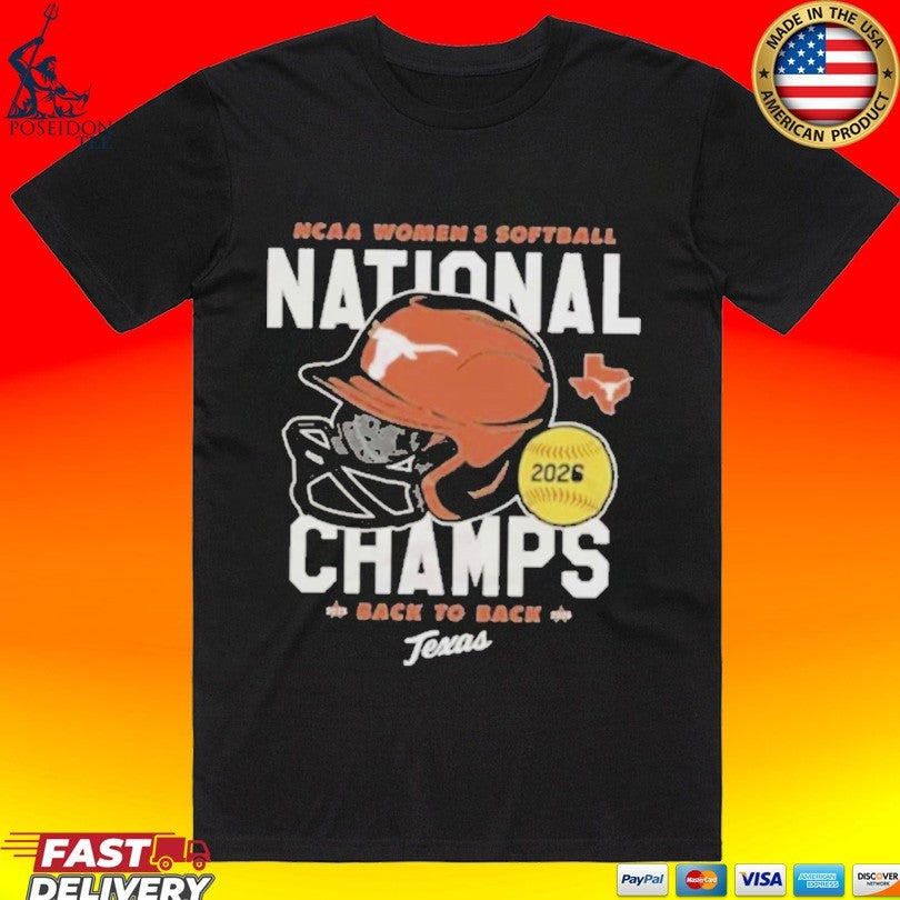 Texas Longhorns 2026 Softball National Champs T-shirt