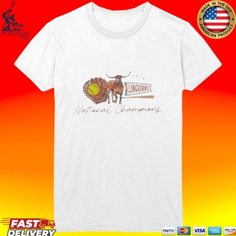 Texas Longhorns Ncaa Softball Women’s College World Series Champions 2026 T-shirt