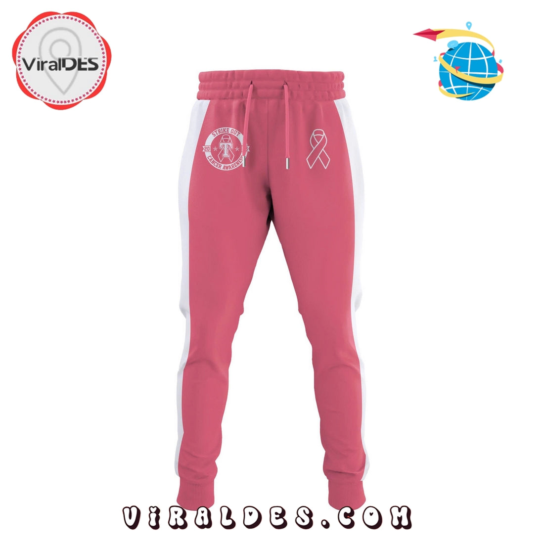 Texas Rangers Everybody vs Cancer Awareness Day Hoodie, Long Pants