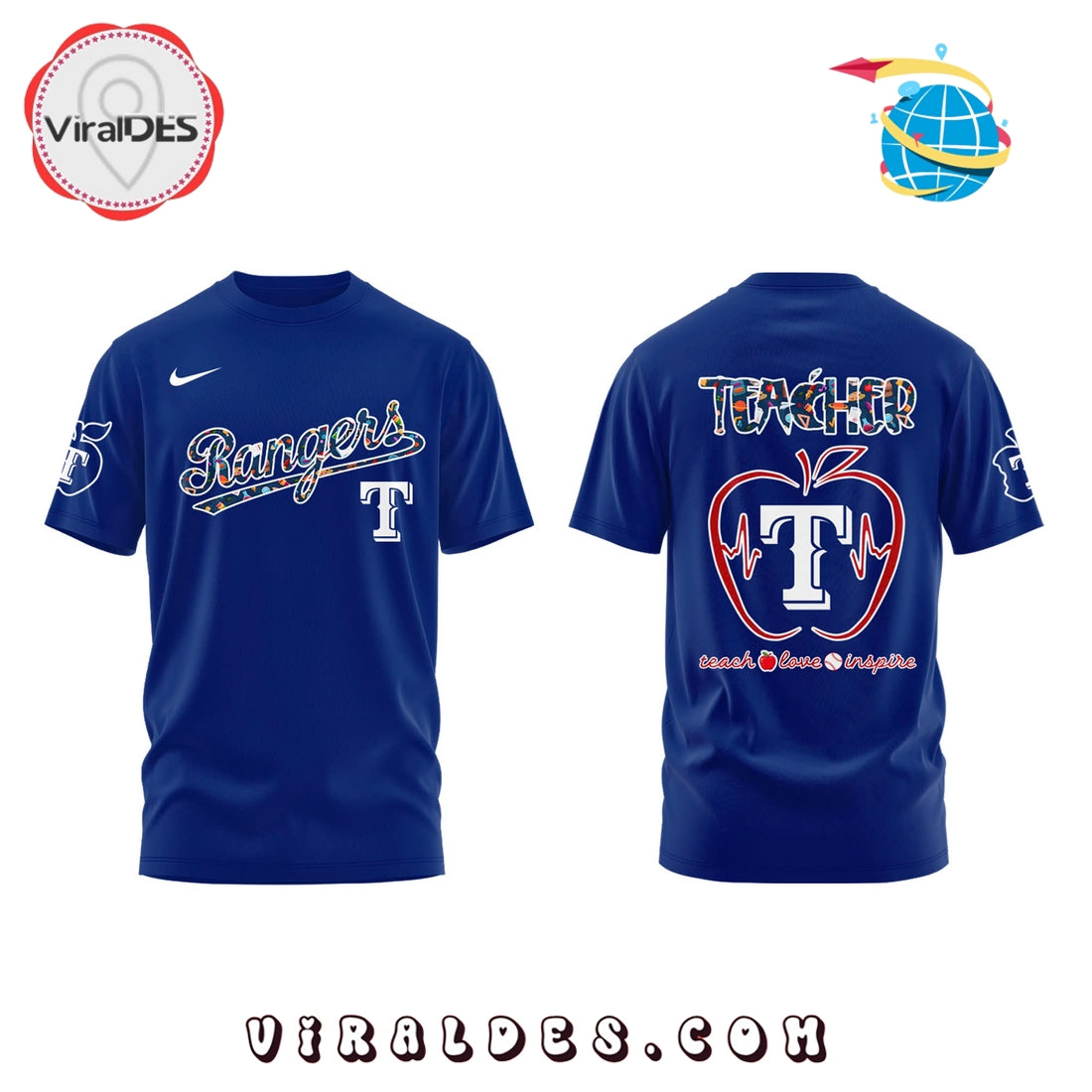 Texas Rangers MLB Teacher Night 2025 Hoodie
