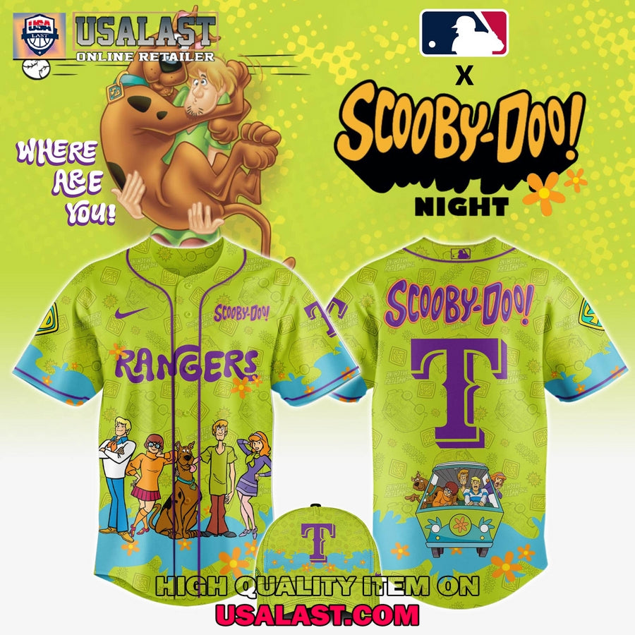 Texas Rangers Scooby Doo Night 3D Hoodie Set