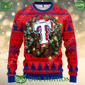 Texas Rangers Ugly Christmas Sweater Jumper Fan Gift