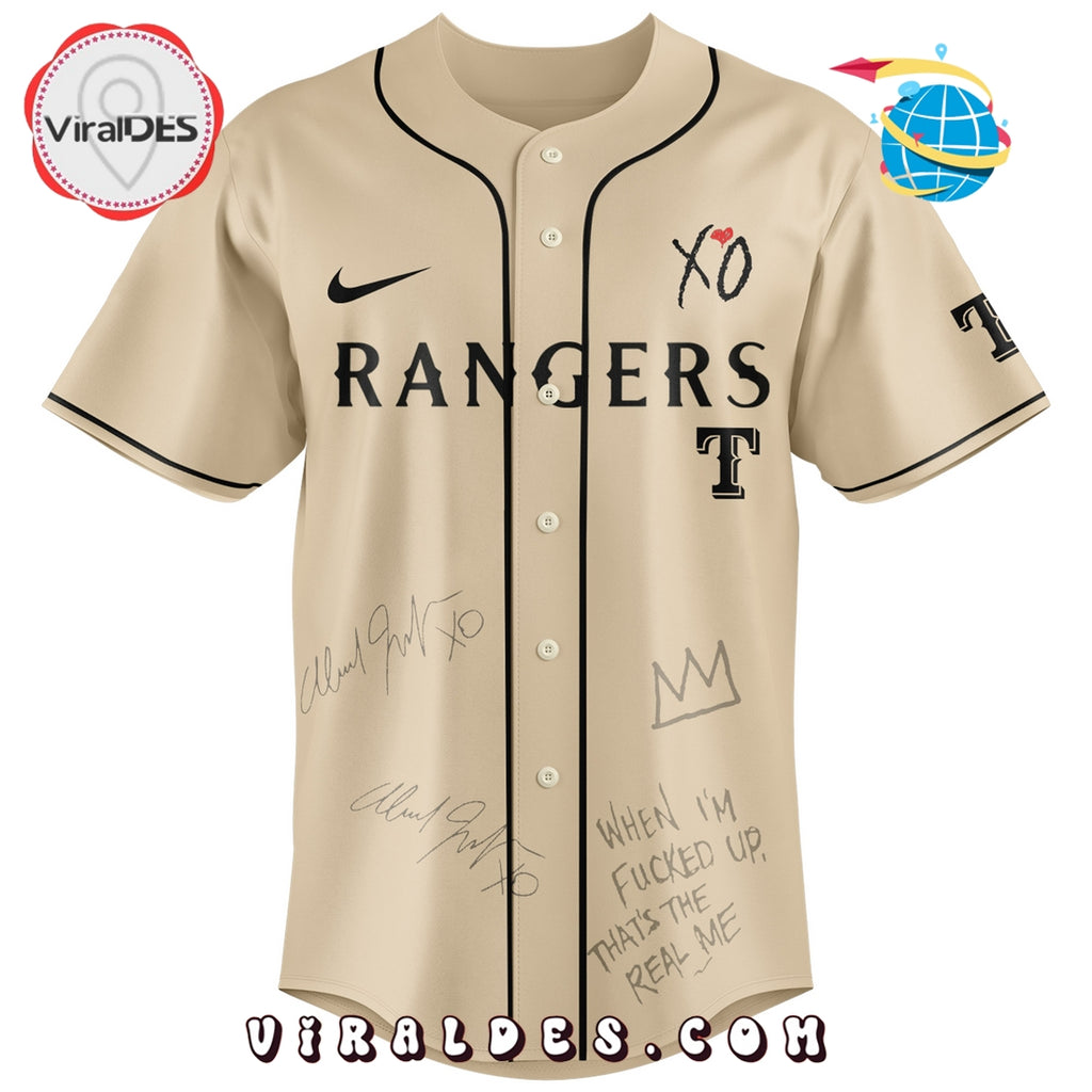 Texas Rangers x The Weeknd After Hours Til Dawn Baseball Jersey