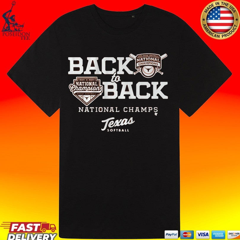Texas Softball Back-to-back National Champions T-shirt