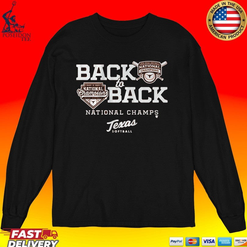 Texas Softball Back-to-back National Champions T-shirt