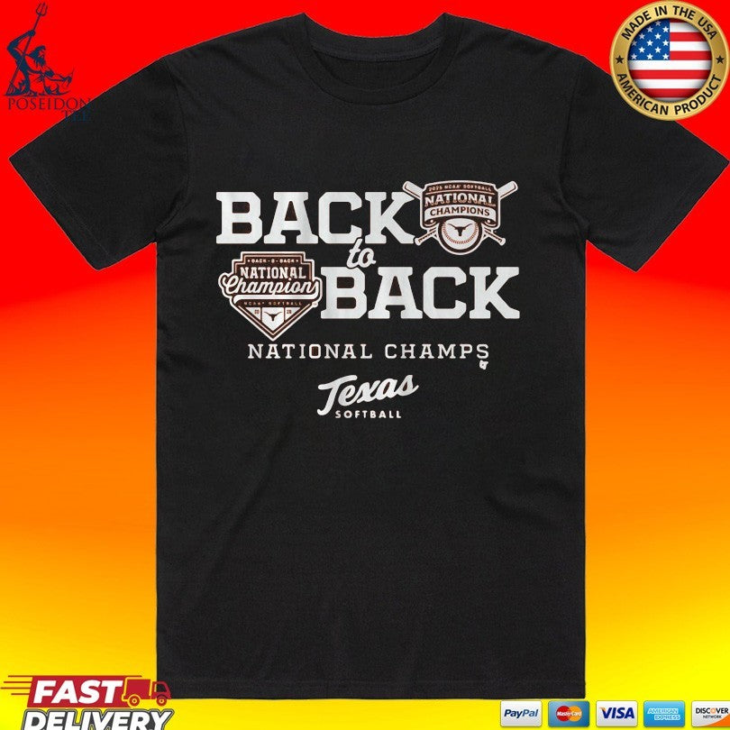 Texas Softball Back-to-back National Champions T-shirt