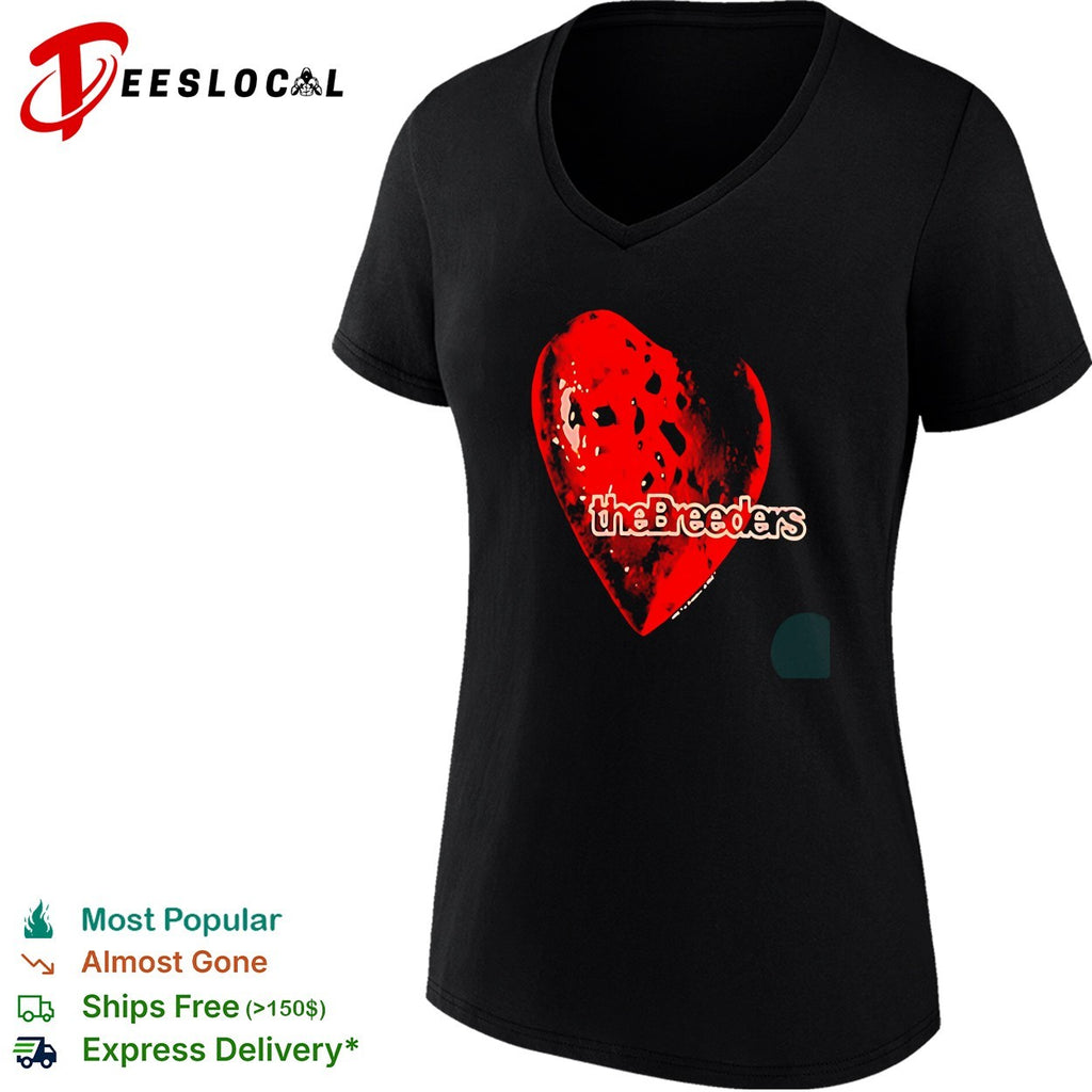 The Breeders heart symbol logo rock band music retro shirt
