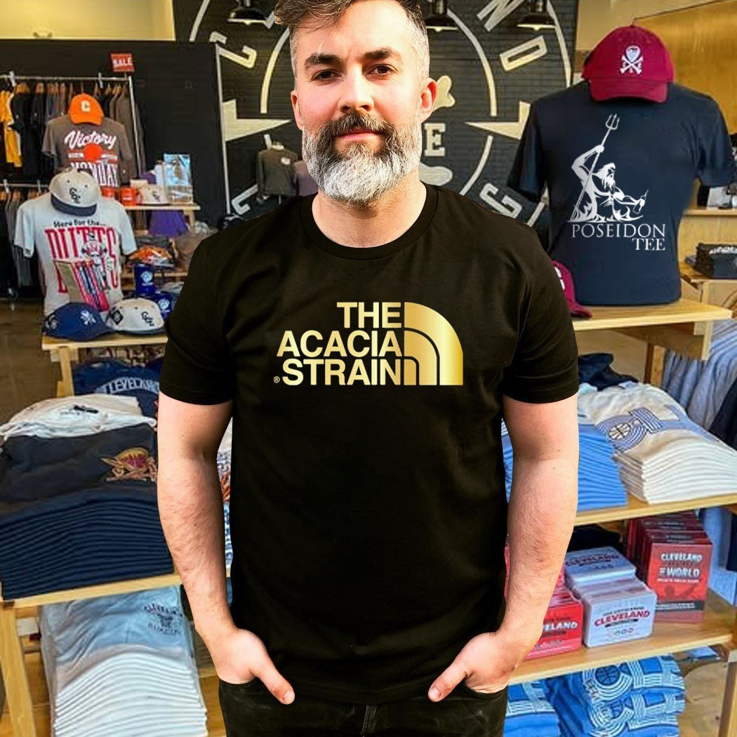 The Acacia Strain Stack Arch Gold Foil T-shirt
