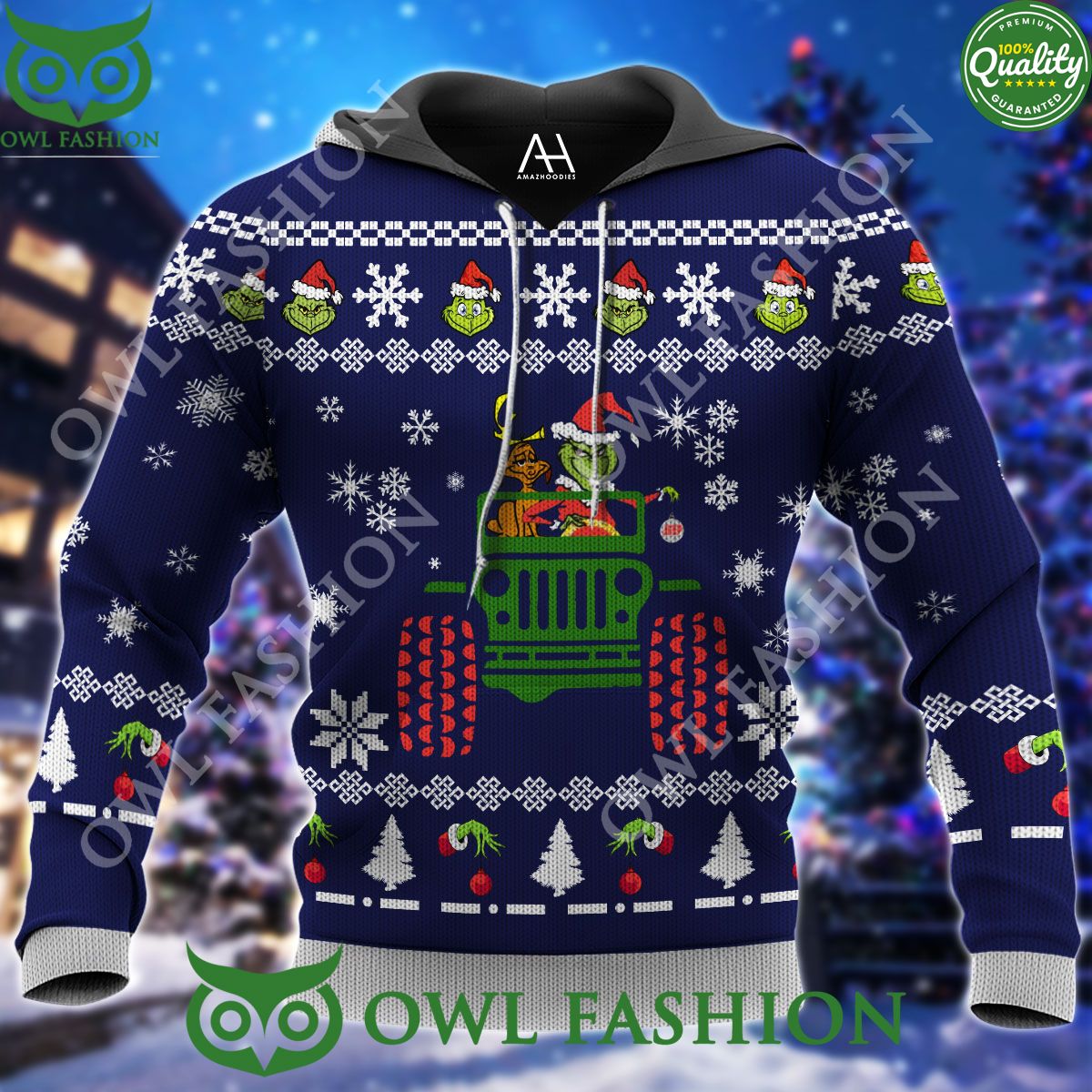 The Big Lebowski The Dude Abides Premium Ugly Sweater