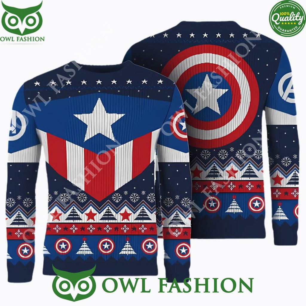 The Captain America Ugly Christmas Sweater Jumper