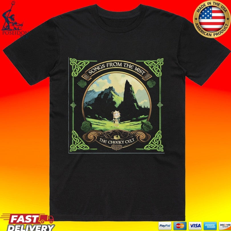 The Cheeky Celt Songs From The Mist Album T-shirt