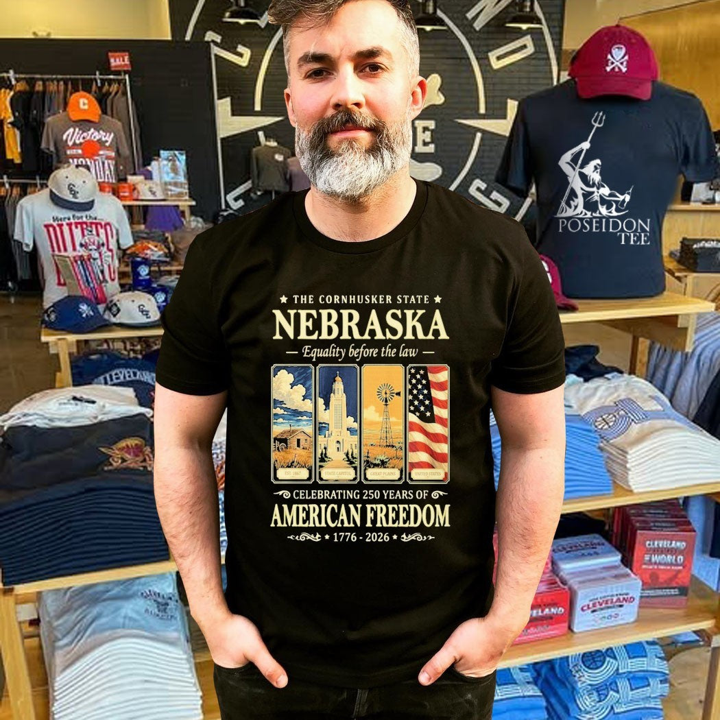 The Cornhusker State Nebraska Celebrating 250 Years Of American Freedom T-shirt