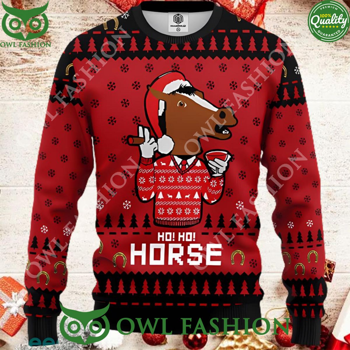 The Guardian Bojack Horseman Ugly Christmas Sweater Jumper