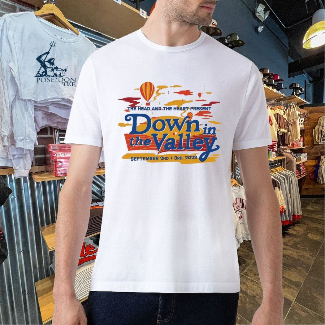 The Head In The Heart Down In The Valley Event 2023 T-shirt