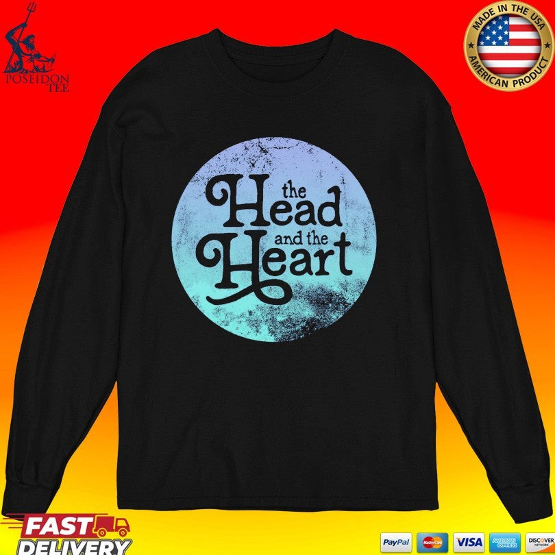 The Head In The Heart Periwinkle Gradient T-shirt