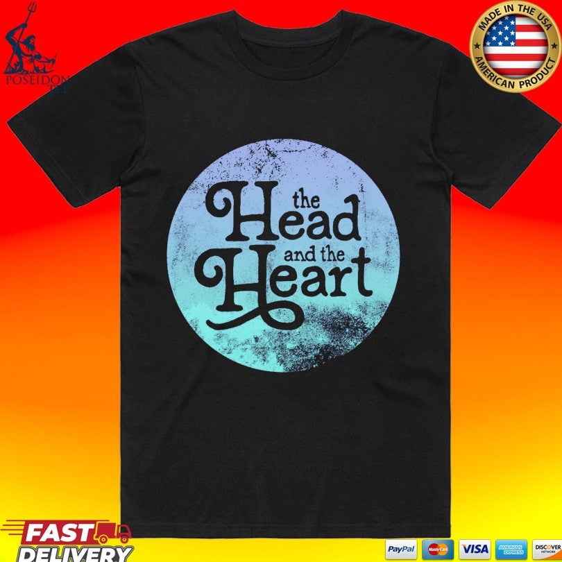 The Head In The Heart Periwinkle Gradient T-shirt