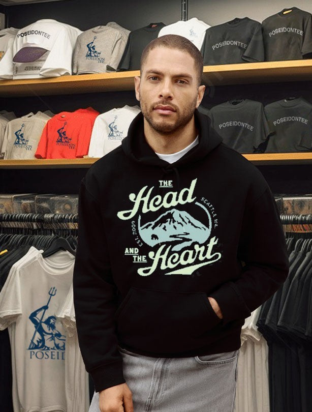 The Head In The Heart Seattle WA Est 2009 Mountain Logo T-shirt