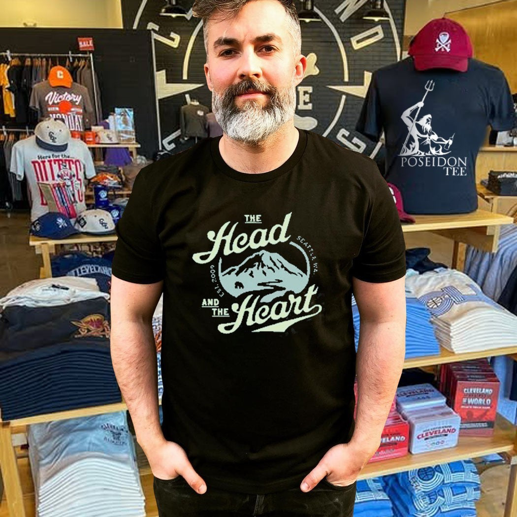 The Head In The Heart Seattle WA Est 2009 Mountain Logo T-shirt