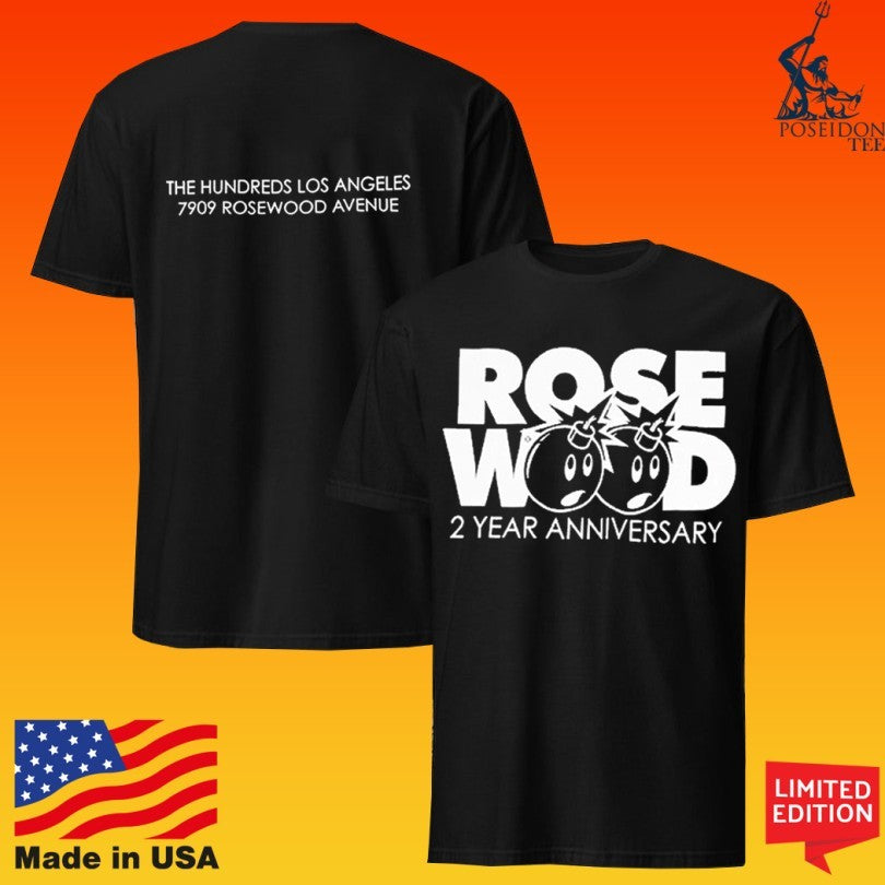 The Hundreds Los Angeles 7909 Rosewood Avenue 2-year Anniversary T-shirt