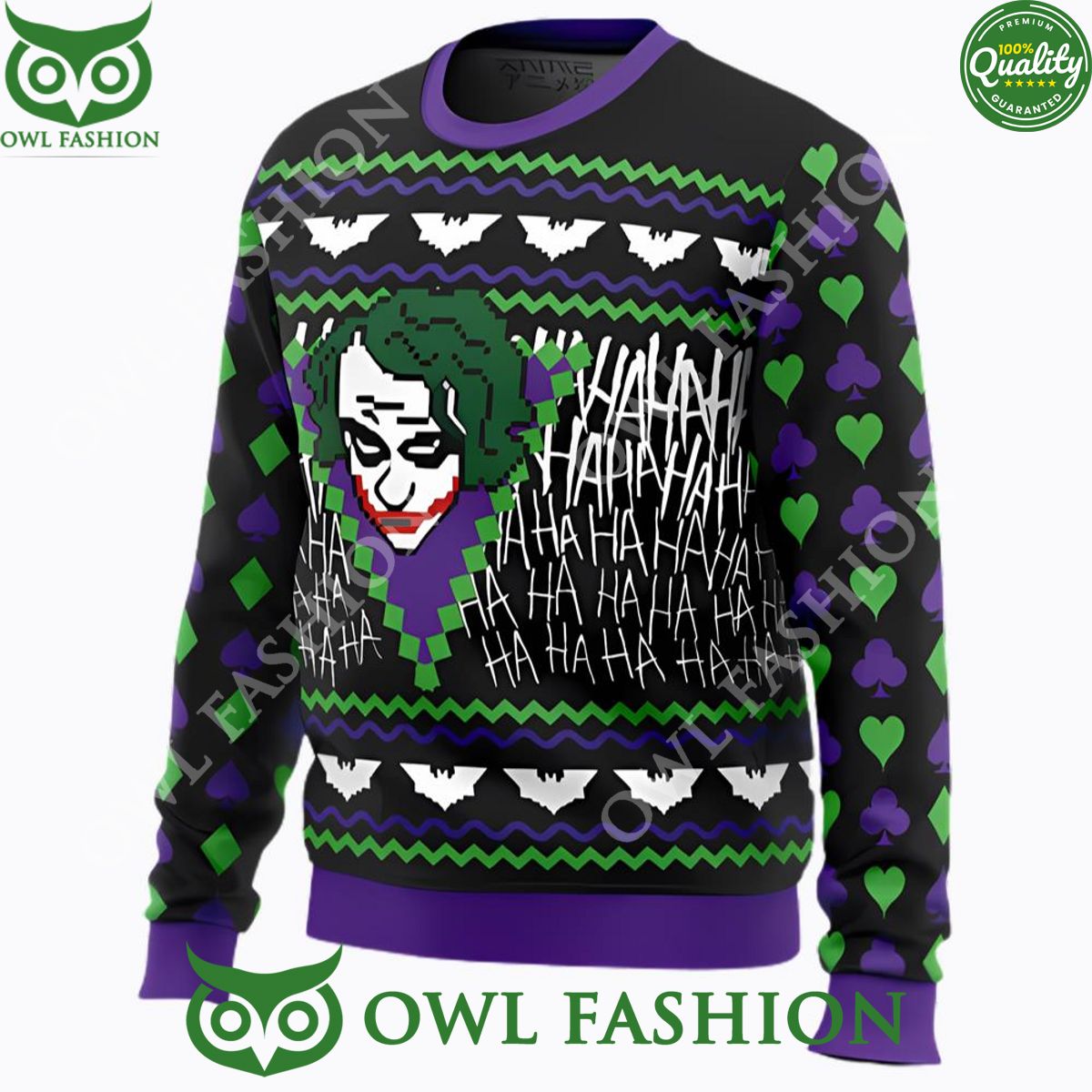 The Joker Happy Face Ugly Christmas Sweater Jumper