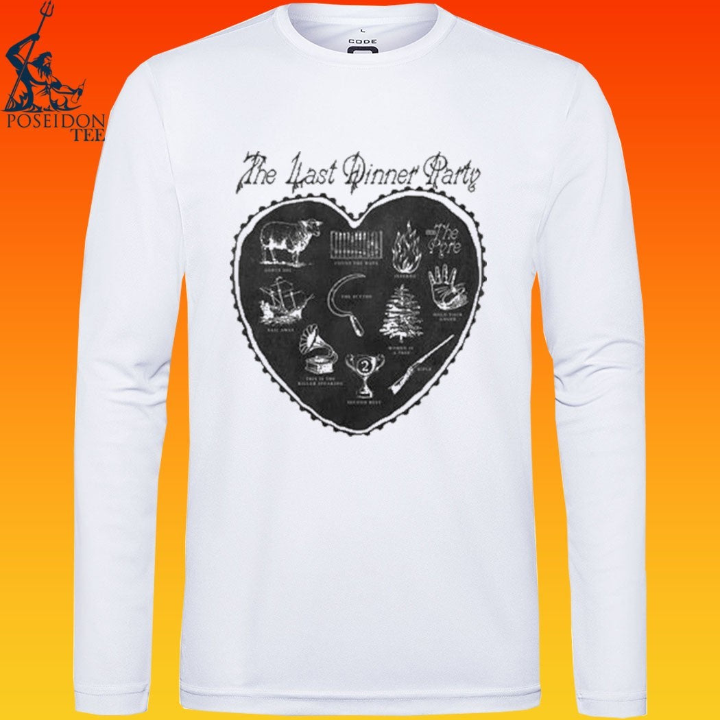 The Last Dinner Party Off White Heart T-shirt