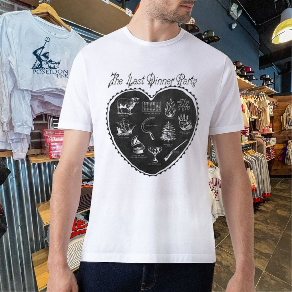 The Last Dinner Party Off White Heart T-shirt
