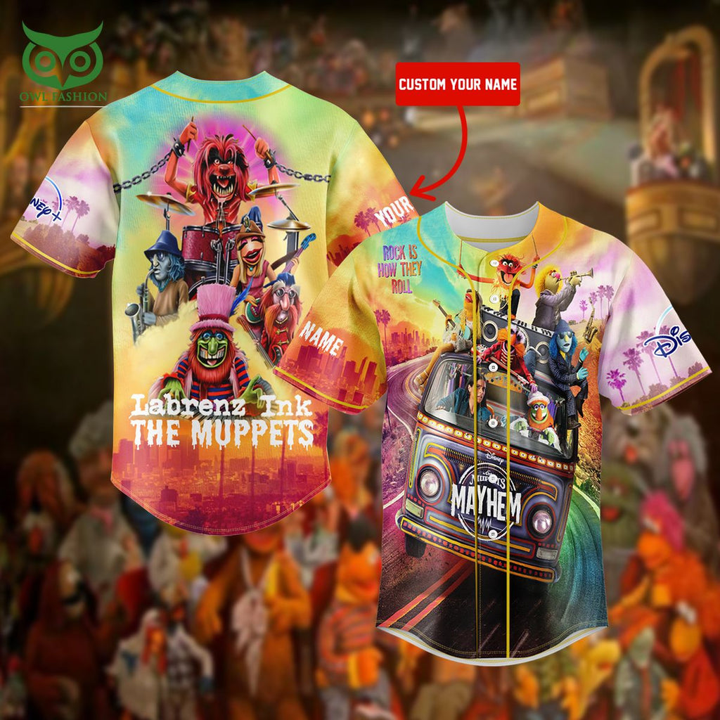 The Muppets Labrenz Ink Custom Name Baseball Jersey Shirt