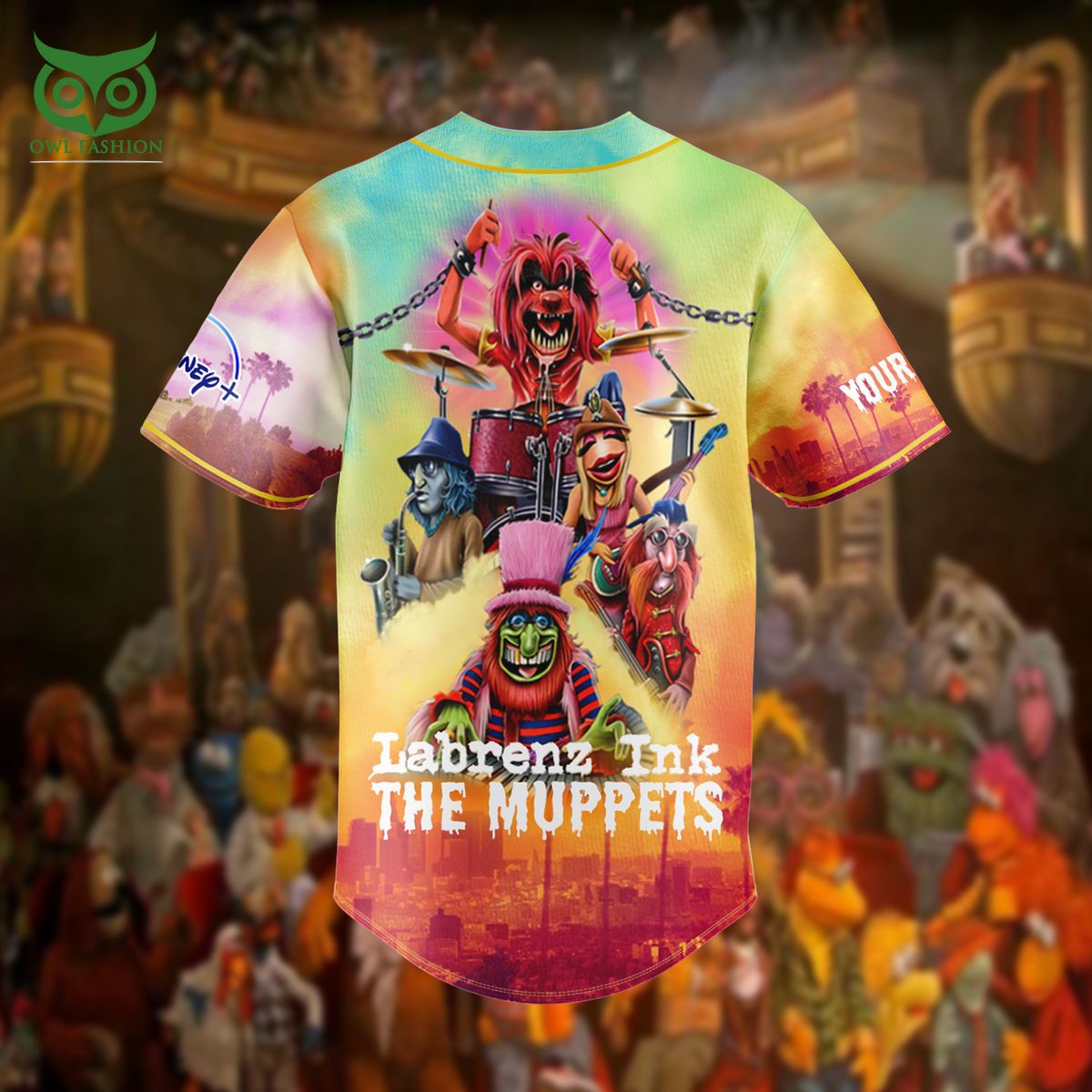 The Muppets Labrenz Ink Custom Name Baseball Jersey Shirt